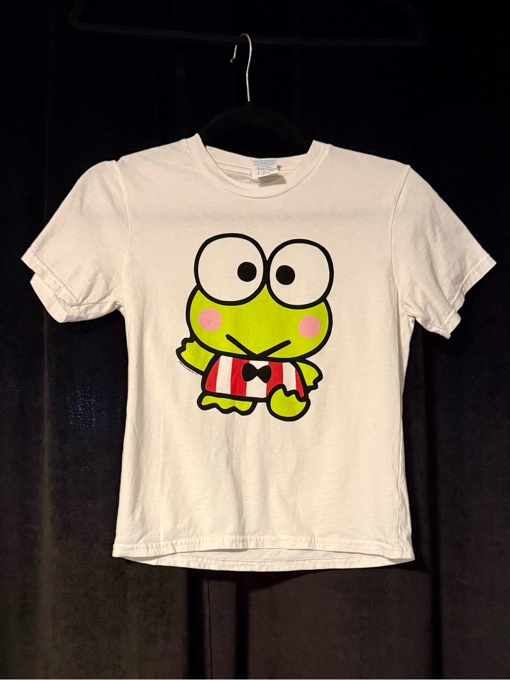 Sanrio Keroppi Front & Back Graphic Tee – Youth S / 7-8 – 100% Cotton